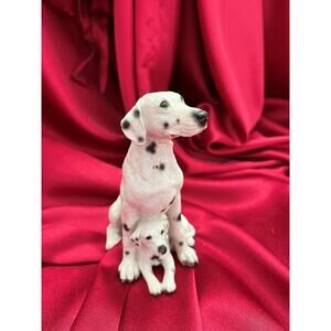Vintage Spotted Critters Dalmatian Mom & Pup Figurine 5"